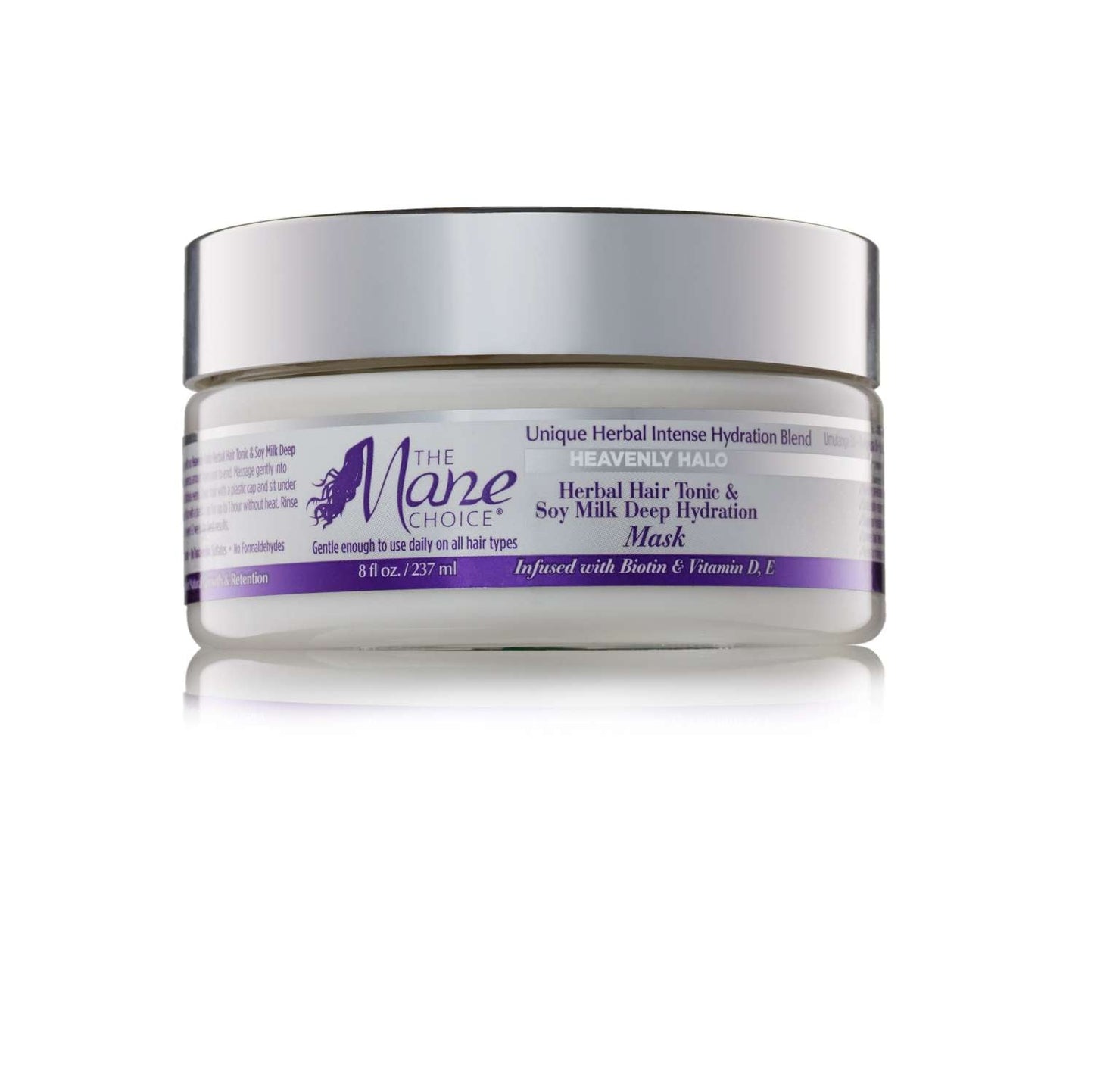 The Mane Choice Heavenly Halo Herbal Hair Tonic Soy Milk Deep Hydration Mask 8 Oz
