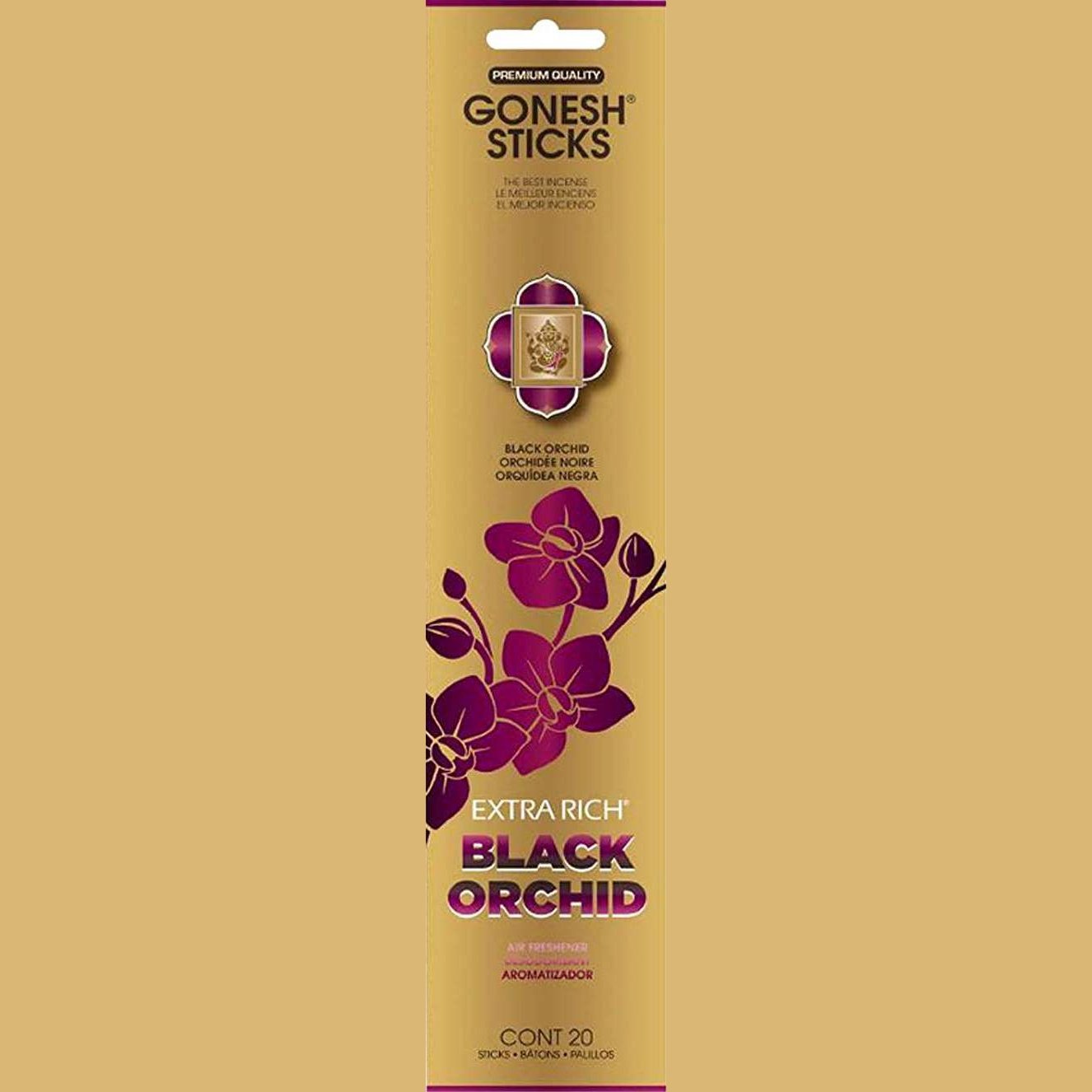 Gonesh Stick Extra Rich Black Orchid 20 Piece